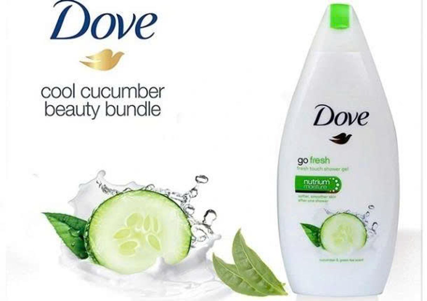 Sữa tắm Dove Dưa Leo & Trà Xanh 450ml - Dưỡng ẩm, Dịu nhẹ, Thích hợp cho mọi loại da, Cảm giác sảng khoái tự nhiên