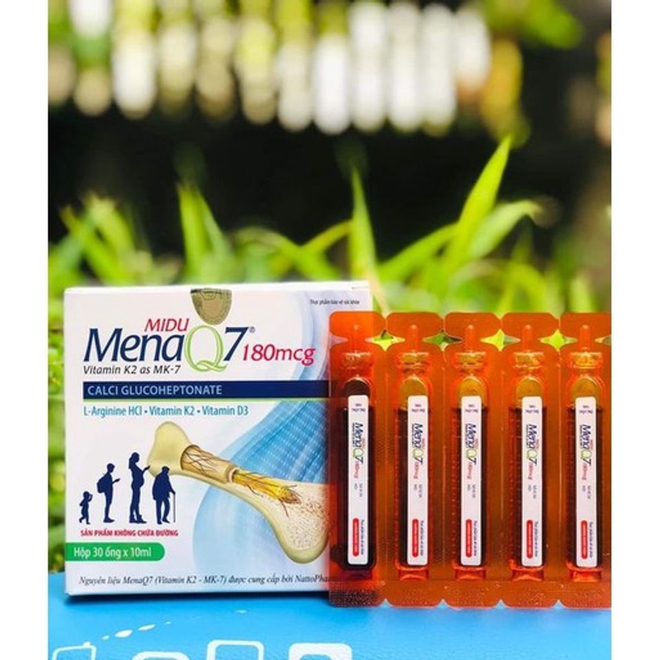 Midu MenaQ7 180mcg - Thực Phẩm Bổ Sung Phát Triển Chiều Cao Cho Trẻ Em Và Người Lớn - Giúp Xương Khỏe Mạnh, Tăng Cường Canxi