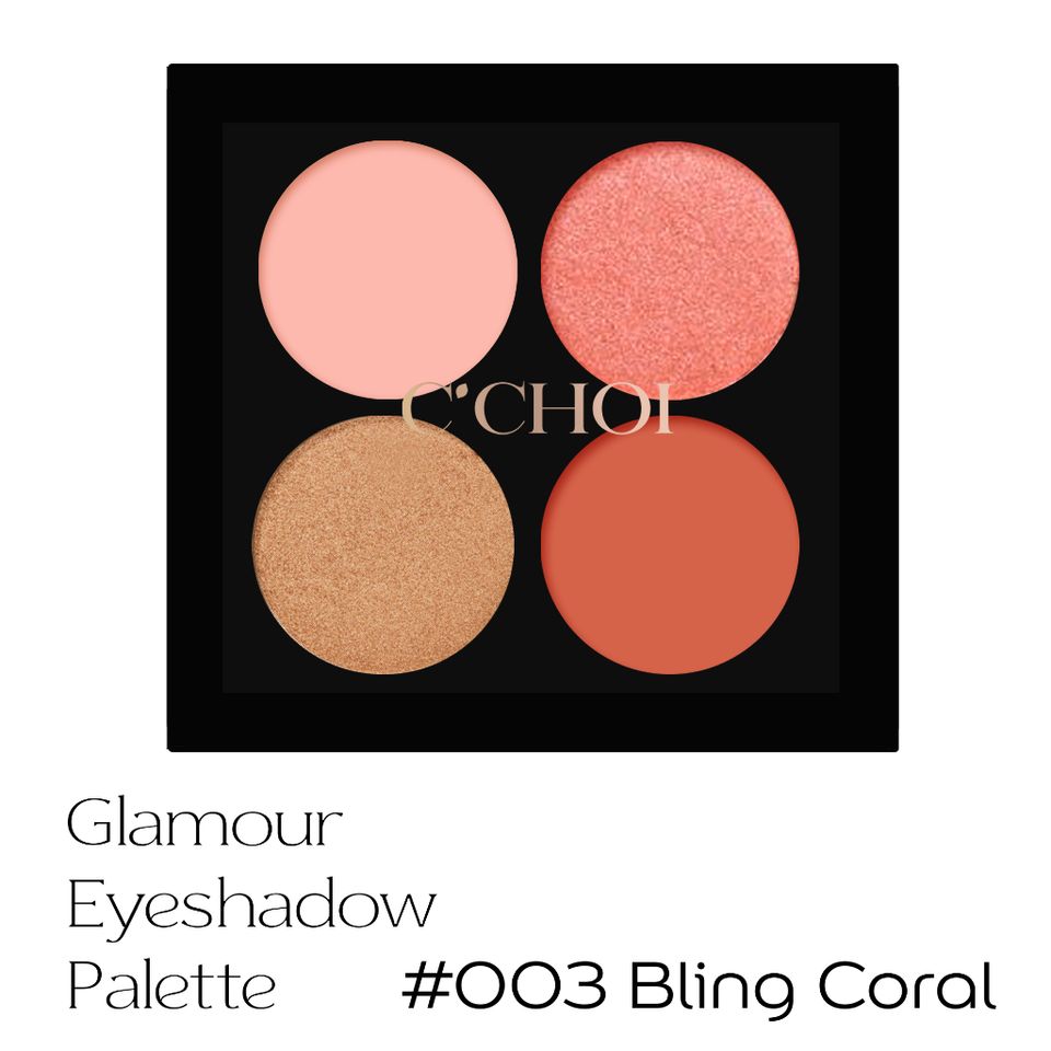 Bảng Phấn Mắt C’Choi Glamour Eyeshadow Palette - 4 Tone Dễ Tán, Tự Nhiên, An Toàn Cho Da Nhạy Cảm