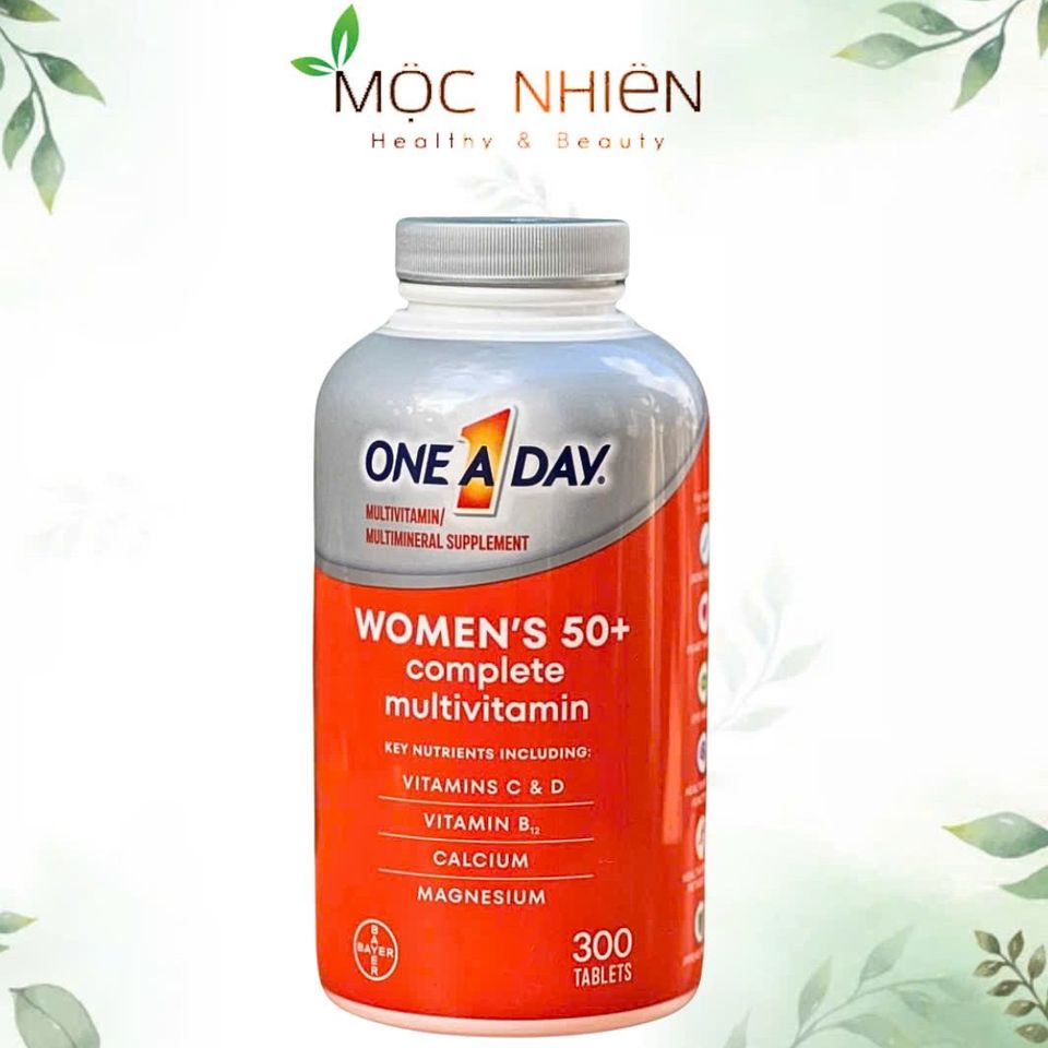 Vitamin Tổng Hợp One A Day Dành Cho Phụ Nữ Trên 50 - 300 Viên - Hỗ Trợ Sức Khỏe Thông Minh và Chống Lão Hóa