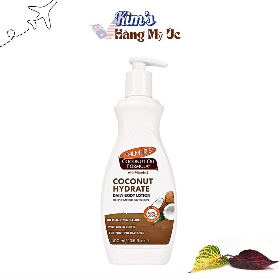 Sữa Dưỡng Thể Palmer’s Coconut Oil 400ml - Dưỡng Ẩm Sâu Từ Dầu Dừa Hữu Cơ, Vitamin E, An Toàn Cho Da Nhạy Cảm