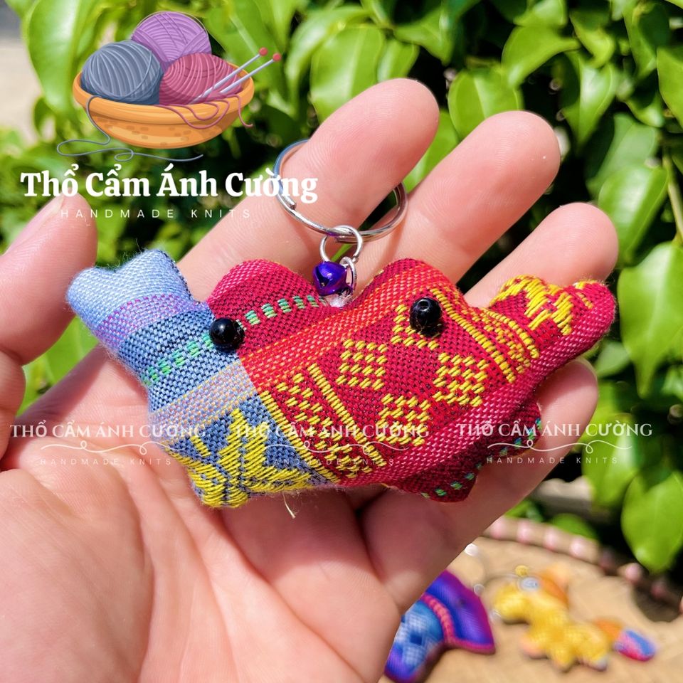 Móc Khóa Thổ Cẩm Dân Tộc Thái Hình Con Vật Dễ Thương - Phụ Kiện Thời Trang Thủ Công Ý Nghĩa, Quà Tặng Độc Đáo