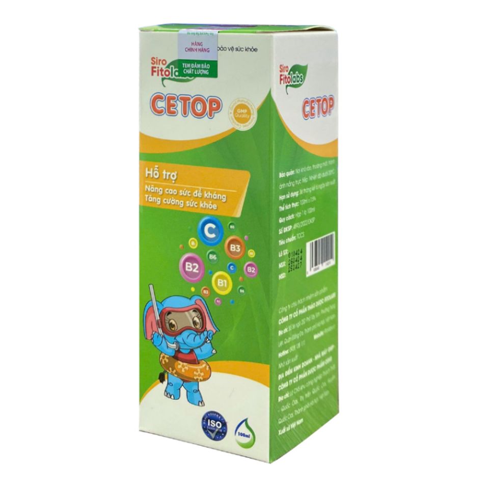 Vitamin Tổng Hợp Cho Bé Fitolabs CETOP - Tăng Cường Miễn Dịch và Hấp Thu Dinh Dưỡng - Lọ 100ml dành cho Trẻ từ 1 tuổi