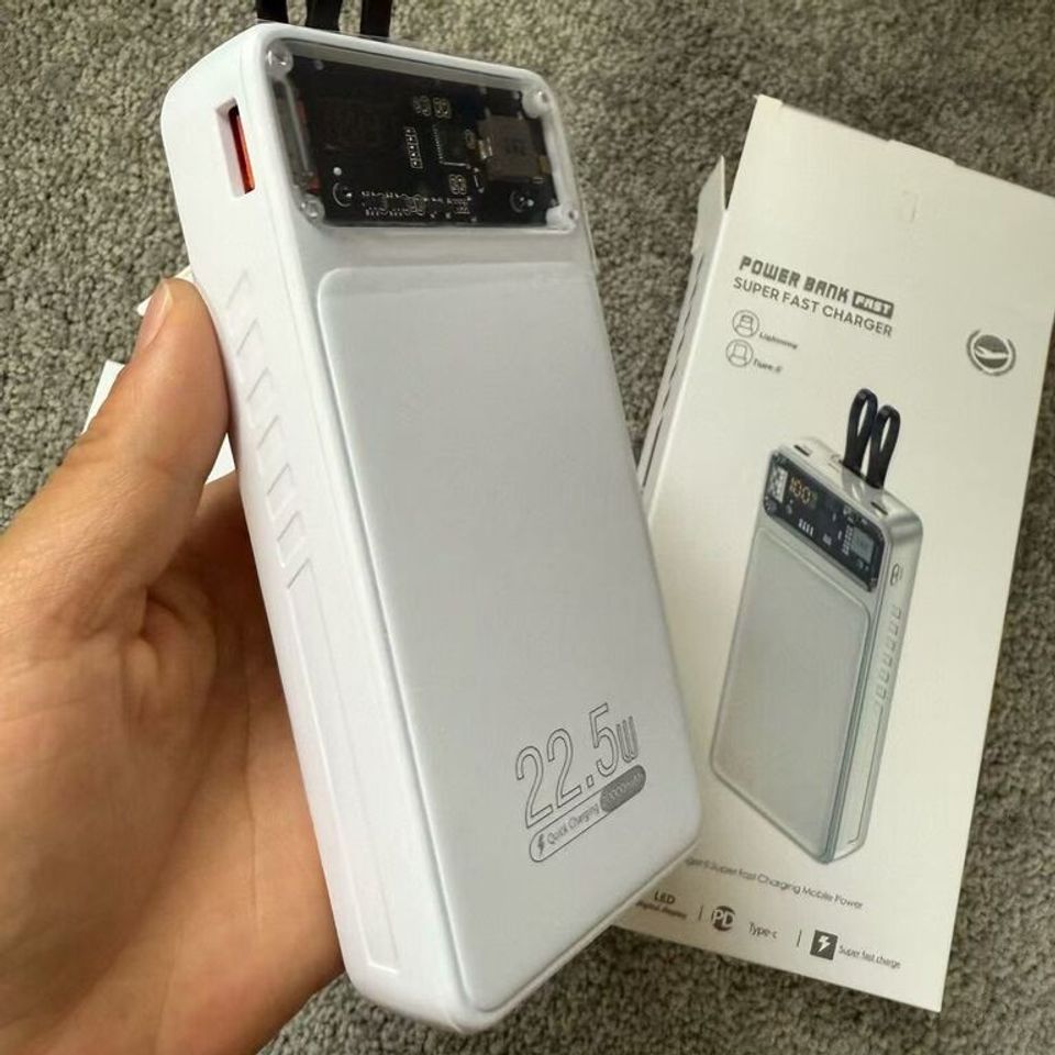 Sạc Dự Phòng POWER BANK FAST 20.000mAh - Sạc Nhanh 22.5W Có Màn Hình LED - Dung Lượng Lớn Tiện Lợi Cho Du Lịch & Công Việc
