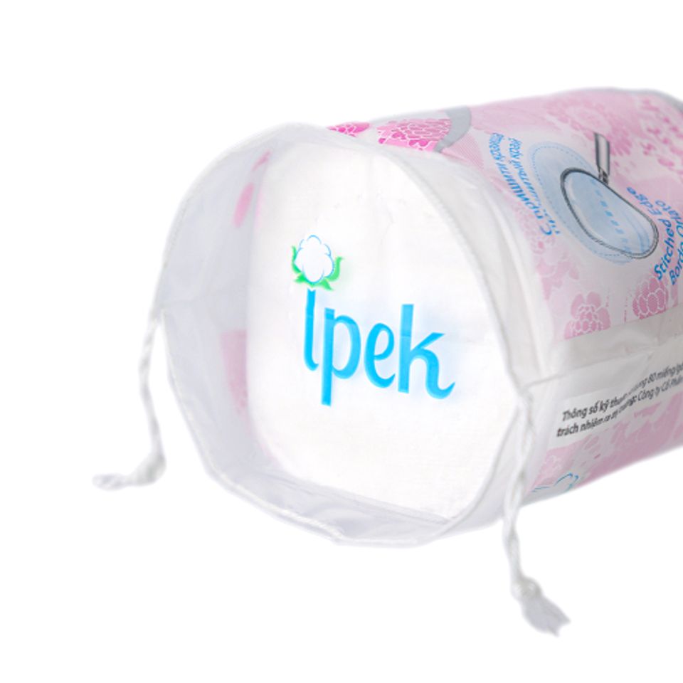 Combo 5 Bông Tẩy Trang Ipek 150 Miếng Tròn 100% Cotton Chính Hãng - Siêu Mềm Mịn, Xơ Tự Nhiên Cho Da Nhạy Cảm