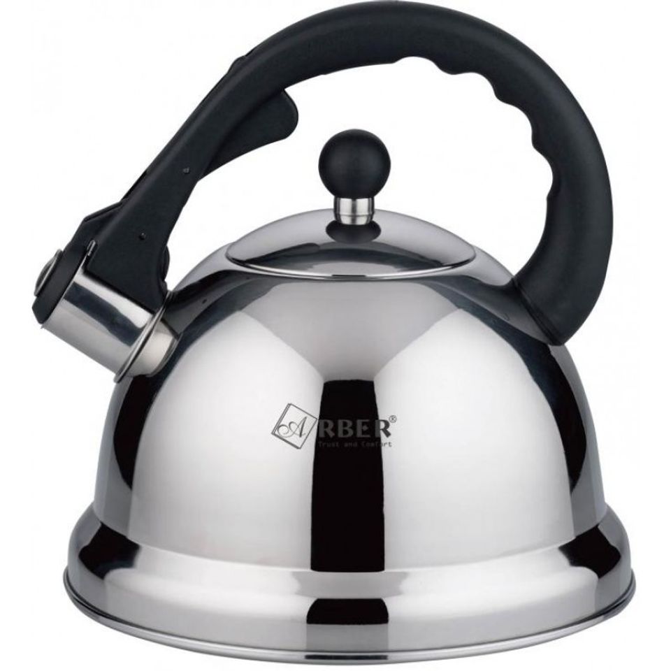 Ấm Đun Nước Arber AB03L 3L Inox Cao Cấp - Thiết Kế Sang Trọng, Tích Hợp Còi Báo Đun Nước Nhanh Trên Mọi Loại Bếp