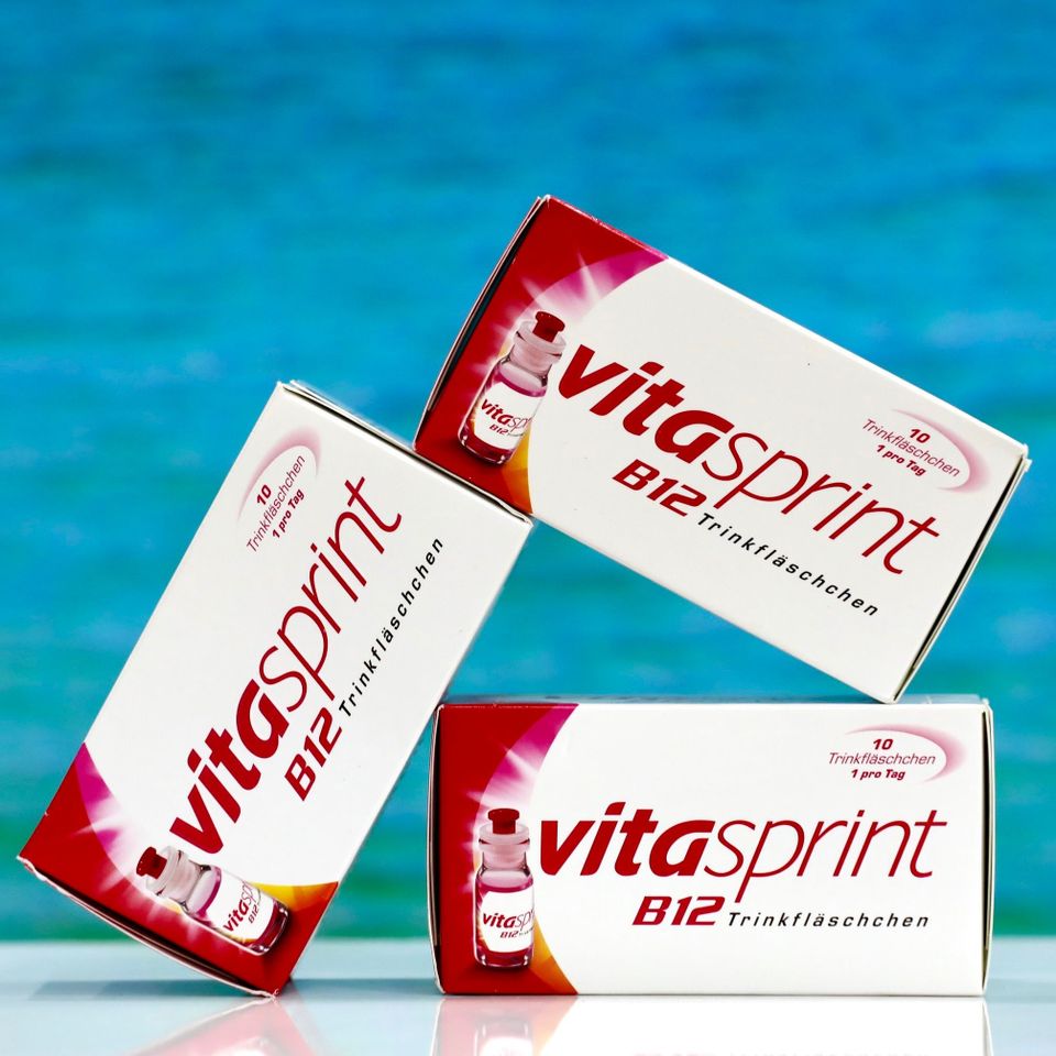 VITASPRINT B12 - Hộp 10 Lọ Vitamin B12 Nhập Khẩu Đức, Hỗ Trợ Sức Khỏe Tăng Cường Tinh Thần và Năng Lượng