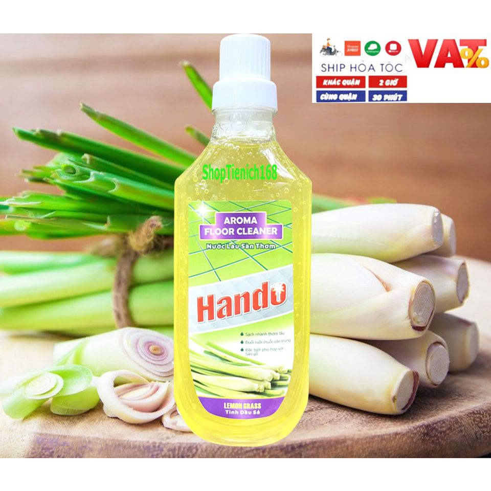 Nước Lau Sàn Đậm Đặc Siêu Sạch Hando 1L - Hương Xả Tự Nhiên An Toàn, Diệt Khuẩn, Sáng Bóng Bề Mặt Sàn