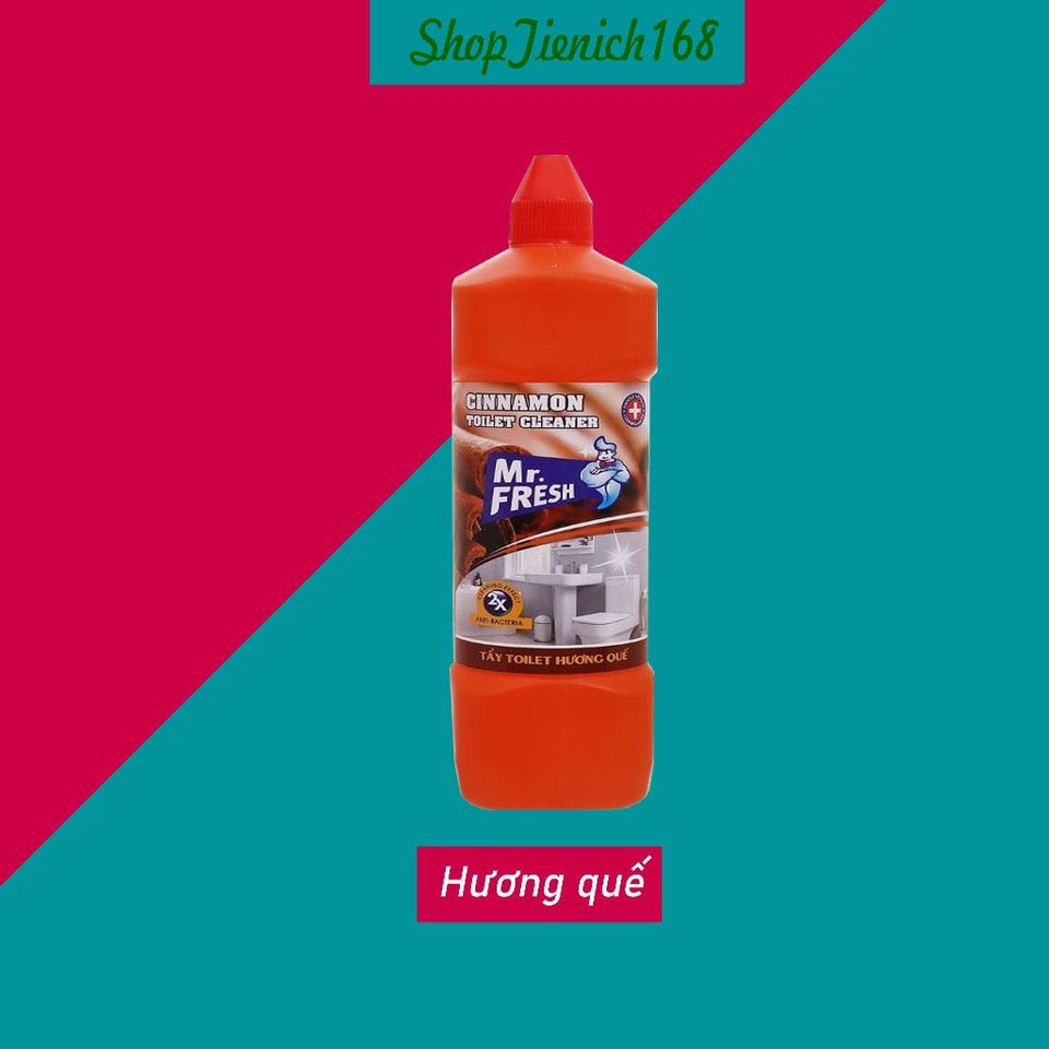 Nước Tẩy Bồn Cầu Diệt Khuẩn Mr.Fresh 1000ml - Hương Quế Tươi Mát, An Toàn Cho Nhà Tắm