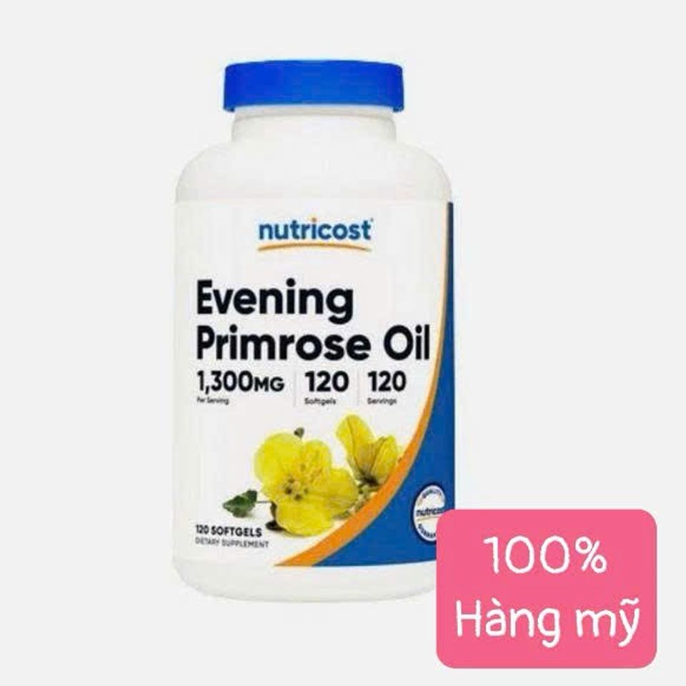 Tinh Dầu Hoa Anh Thảo Nutricost Evening Primrose Oil 1300mg - Hỗ Trợ Cân Bằng Nội Tiết & Làm Đẹp Da Tự Nhiên Cho Phụ Nữ