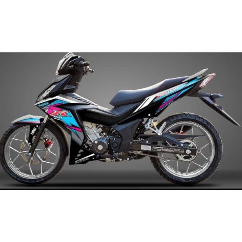 Tem Dán Nghệ Thuật Winner V1 R150 Đen Nhiều Màu - Chống Nước, Bền Bỉ, Dán Trang Trí Độc Lạ Chất Lượng Cao