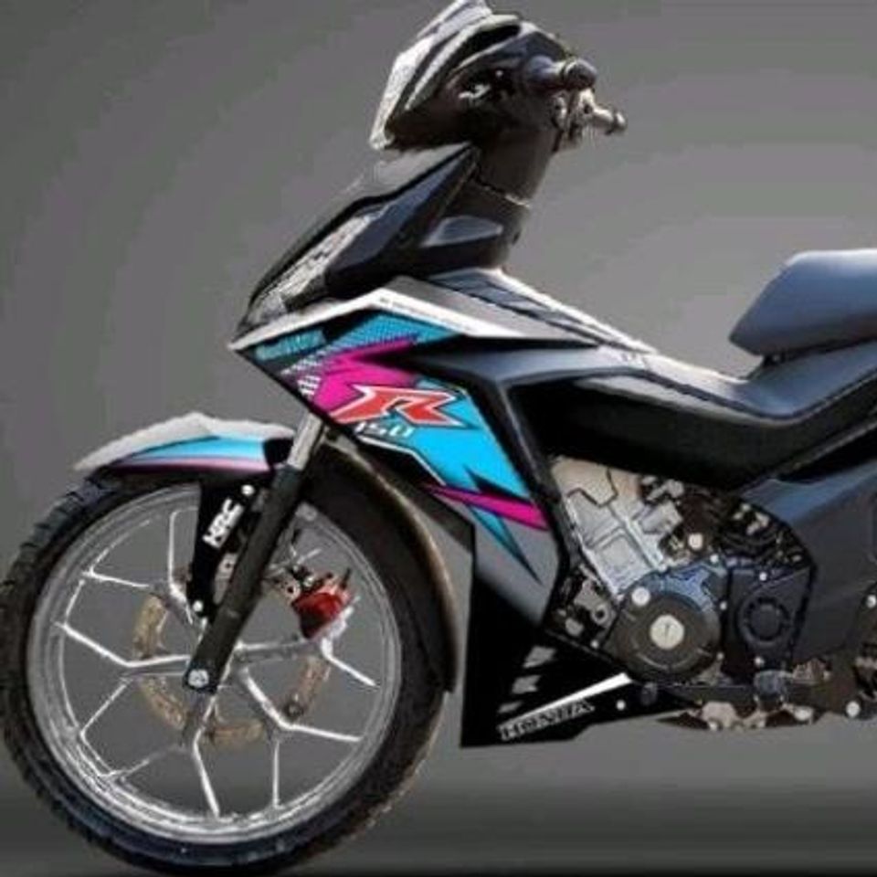 Tem Dán Nghệ Thuật Winner V1 R150 Đen Nhiều Màu - Chống Nước, Bền Bỉ, Dán Trang Trí Độc Lạ Chất Lượng Cao