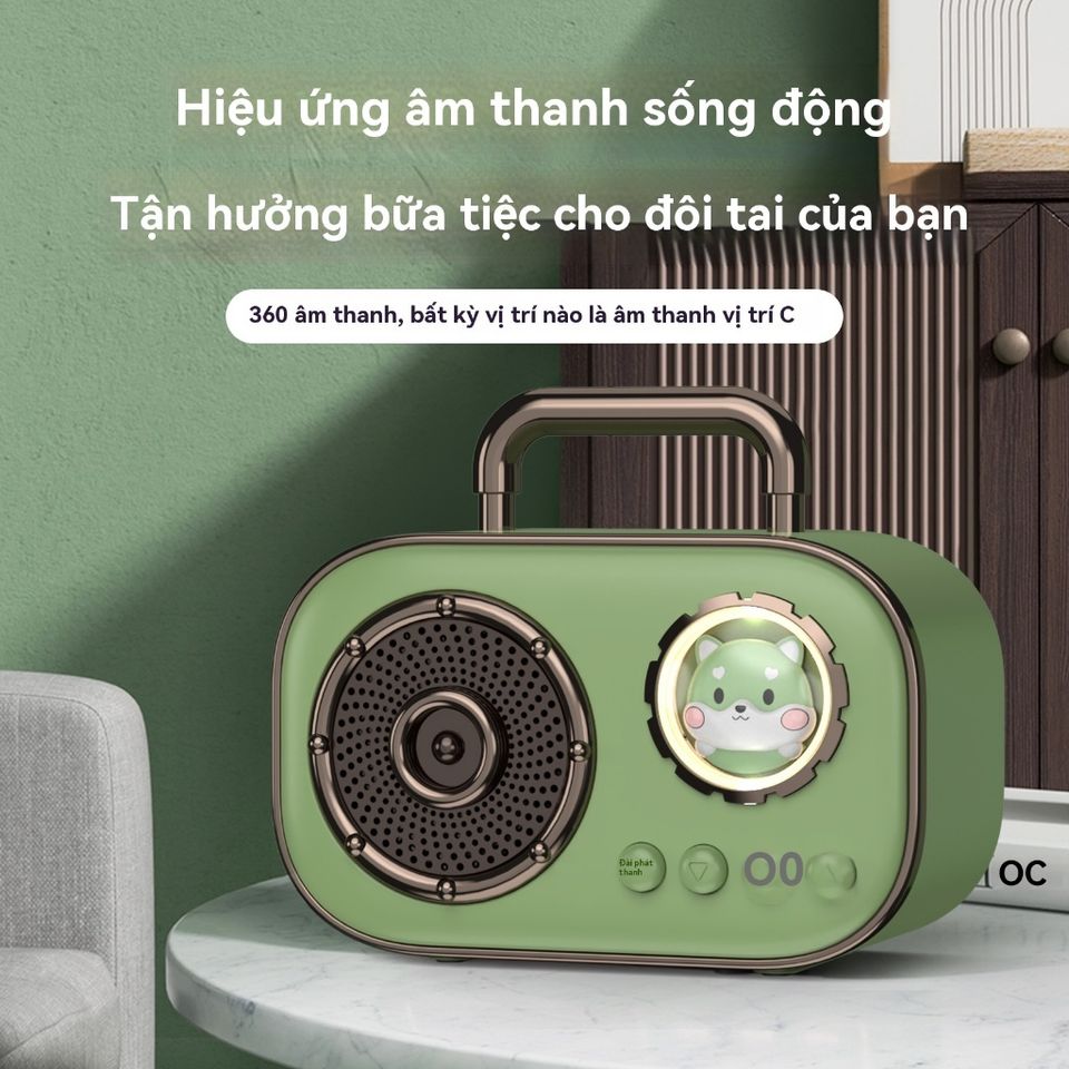 Loa Mini Bluetooth DZ006 Không Dây Di Động Nghe Nhạc Ngoài Trời - Thiết Kế Dễ Thương, Pin Dài, Âm Thanh Chất Lượng HIFI