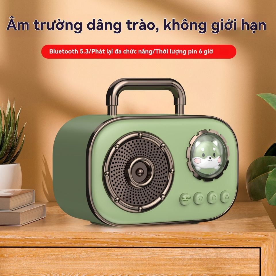 Loa Mini Bluetooth DZ006 Không Dây Di Động Nghe Nhạc Ngoài Trời - Thiết Kế Dễ Thương, Pin Dài, Âm Thanh Chất Lượng HIFI