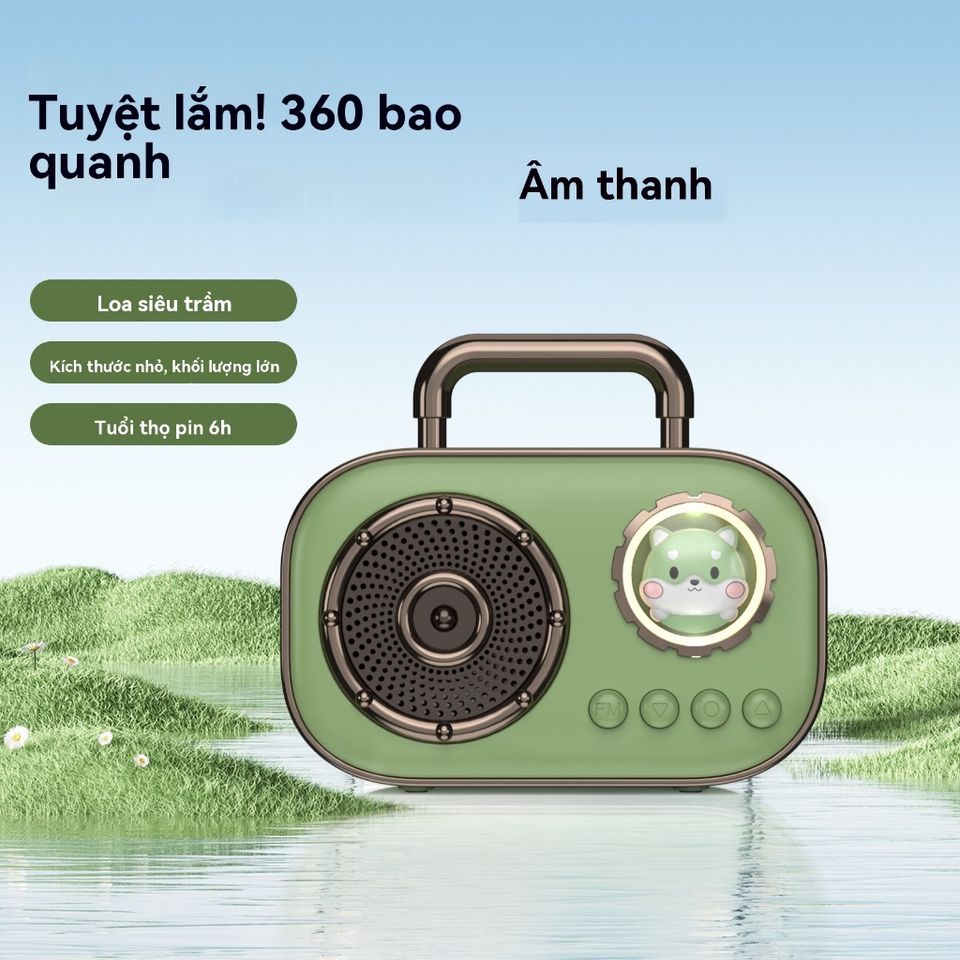 Loa Mini Bluetooth DZ006 Không Dây Di Động Nghe Nhạc Ngoài Trời - Thiết Kế Dễ Thương, Pin Dài, Âm Thanh Chất Lượng HIFI