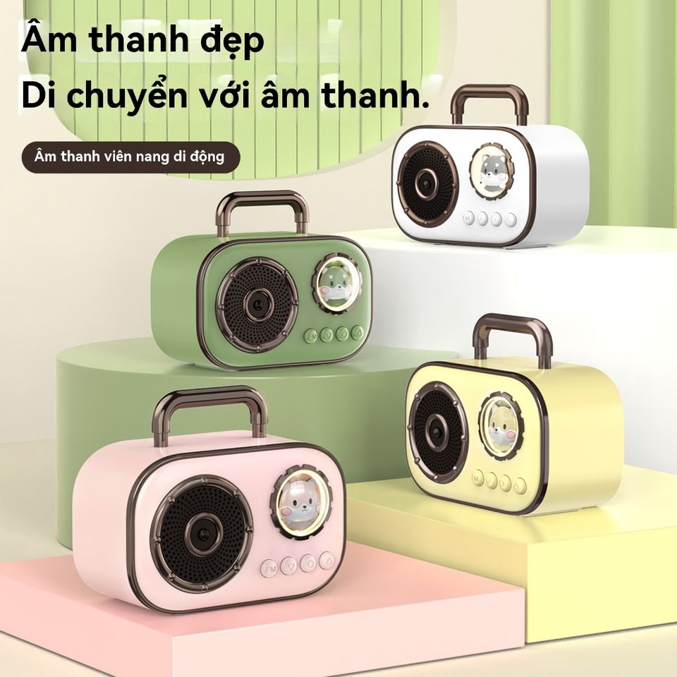 Loa Mini Bluetooth DZ006 Không Dây Di Động Nghe Nhạc Ngoài Trời - Thiết Kế Dễ Thương, Pin Dài, Âm Thanh Chất Lượng HIFI