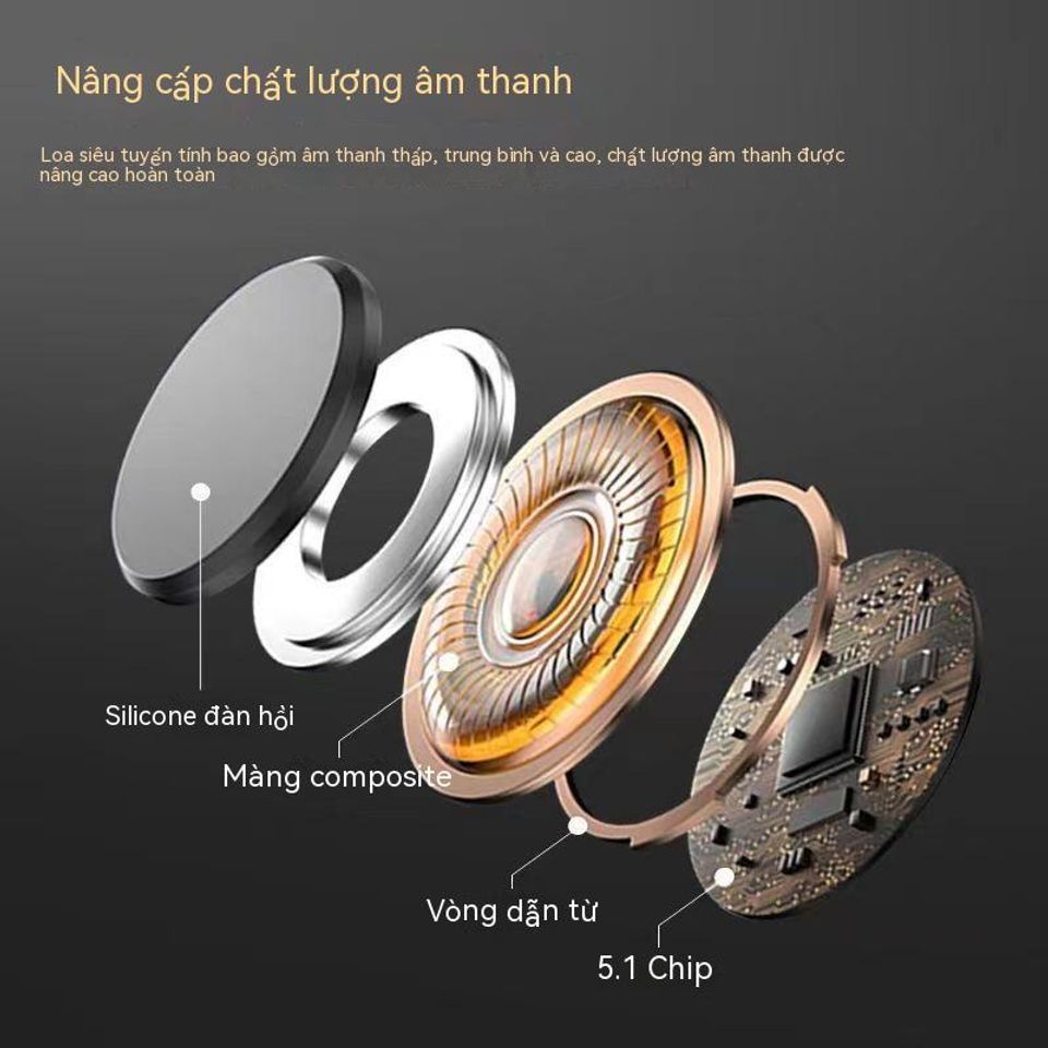 Tai Nghe Bluetooth V5.2 Không Dây Thể Thao - Công Nghệ Giảm Tiếng Ồn, Thời Gian Sử Dụng Lên Tới 5 Giờ, Chống Thấm Nước, Siêu Nhẹ