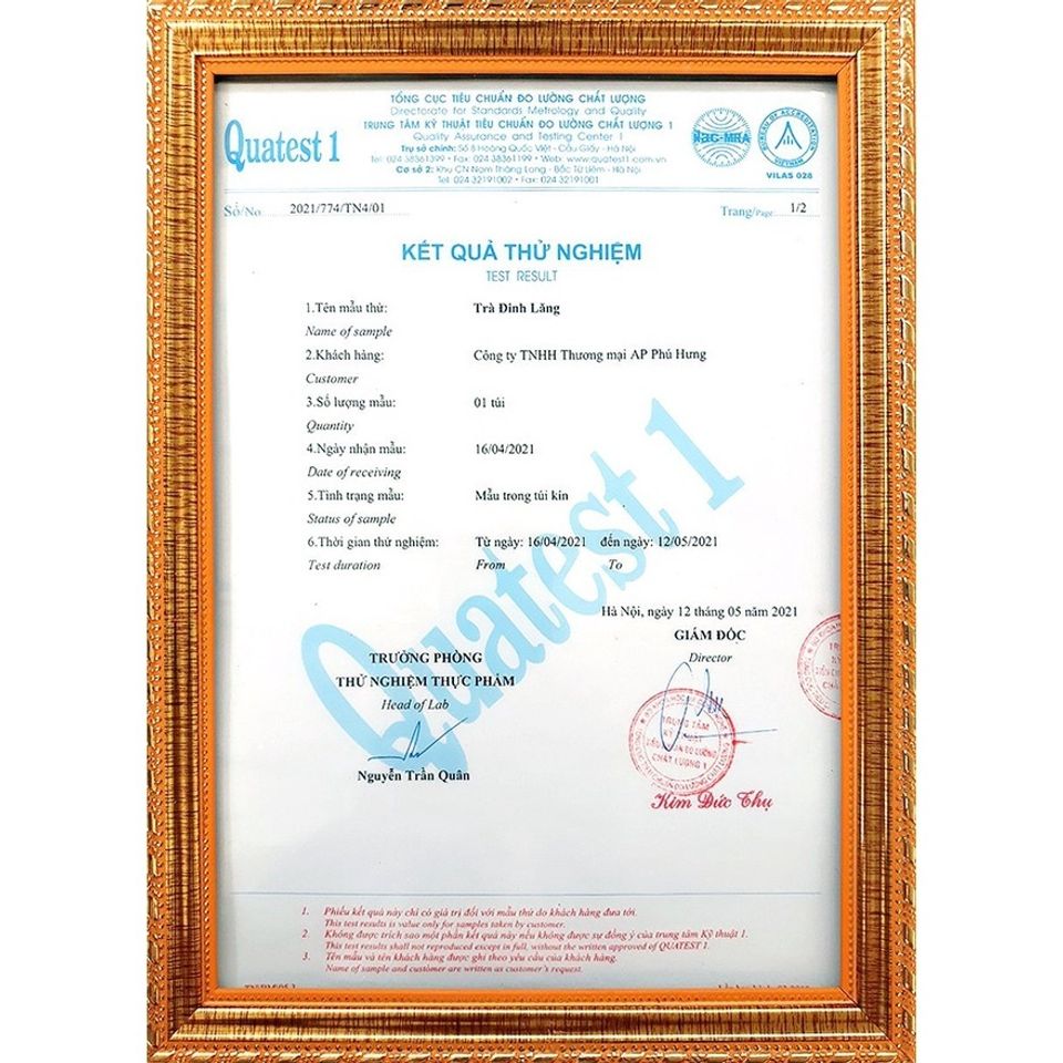 Trà Đinh Lăng Phú Hưng AP - Hỗ trợ Hoạt Huyết, An Thần, Lợi Sữa - Trà Túi Lọc Thảo Dược Tự Nhiên 125g