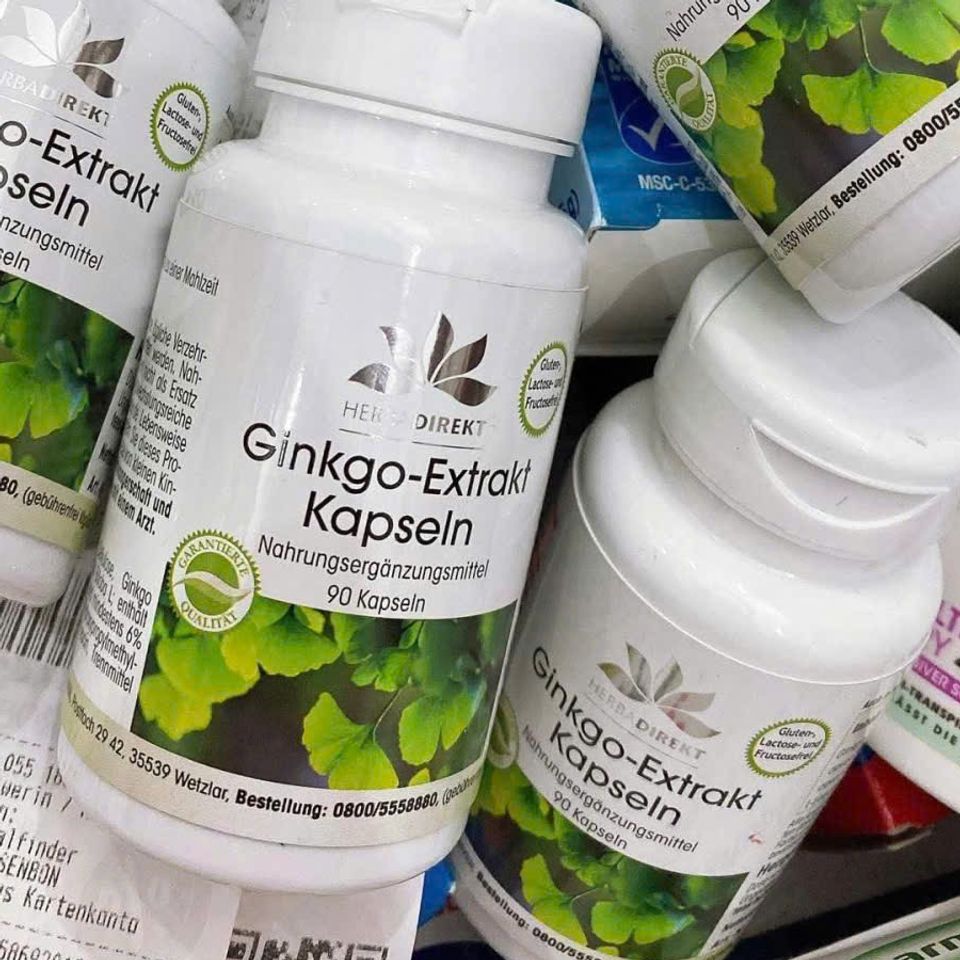 Bổ não thuần chay Herba Direkt Ginkgo-Extrakt 100mg Đức 90 viên