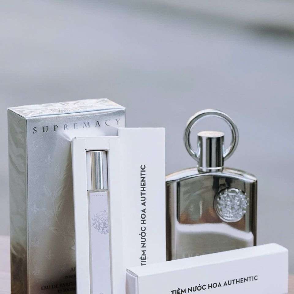 Nước Hoa Nam Afnan Supremacy Silver EDP 10ml - Hương Thơm Quyến Rũ, Sang Trọng Dành Cho Phái Mạnh, Phong Cách Tự Tin