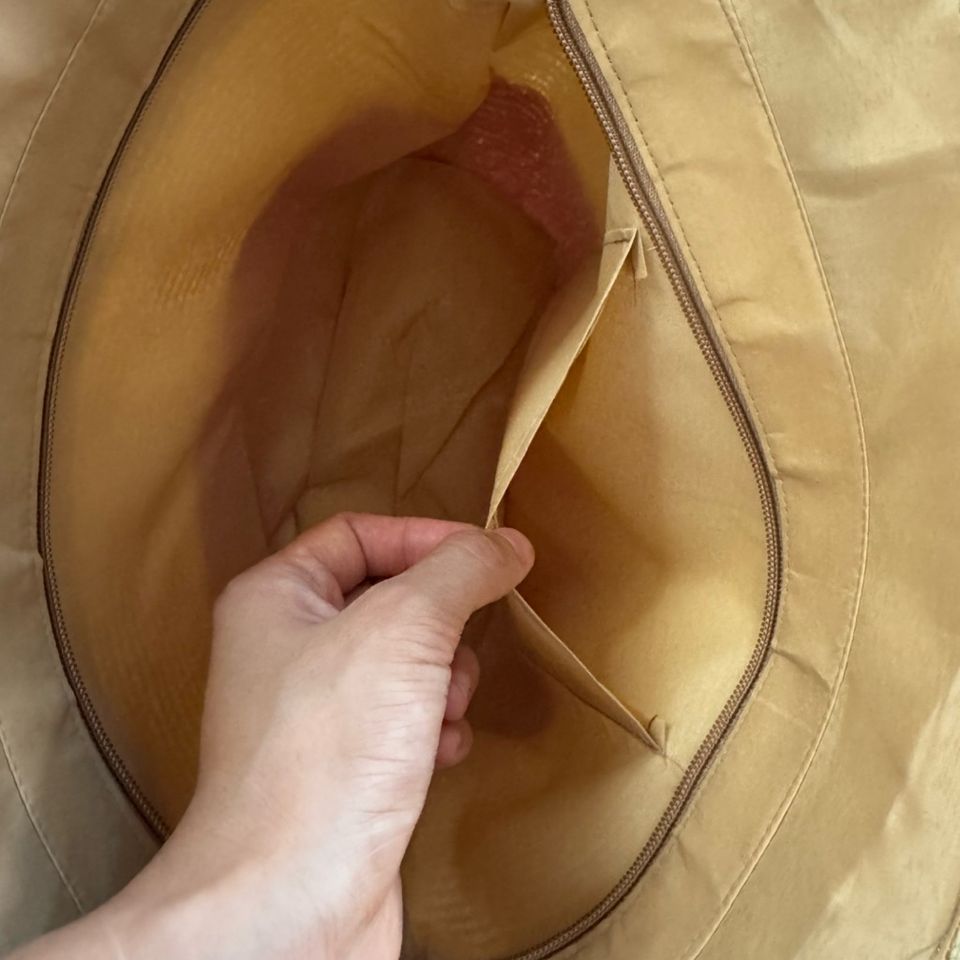 Bộ Túi Cói và Nón Vành Rộng Màu Cam Handmade, Phong Cách Boho - Hoàn Hảo Cho Đi Biển và Đi Làm