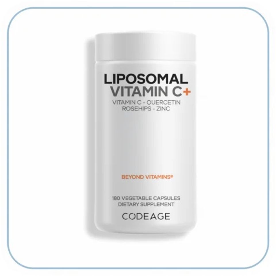 Viên Uống Sáng Da Codeage Liposomal Vitamin C - 500mg Vitamin C Chống Oxy Hóa - Hộp 180 Viên Tăng Cường Collagen, Dưỡng Da Sáng Mịn