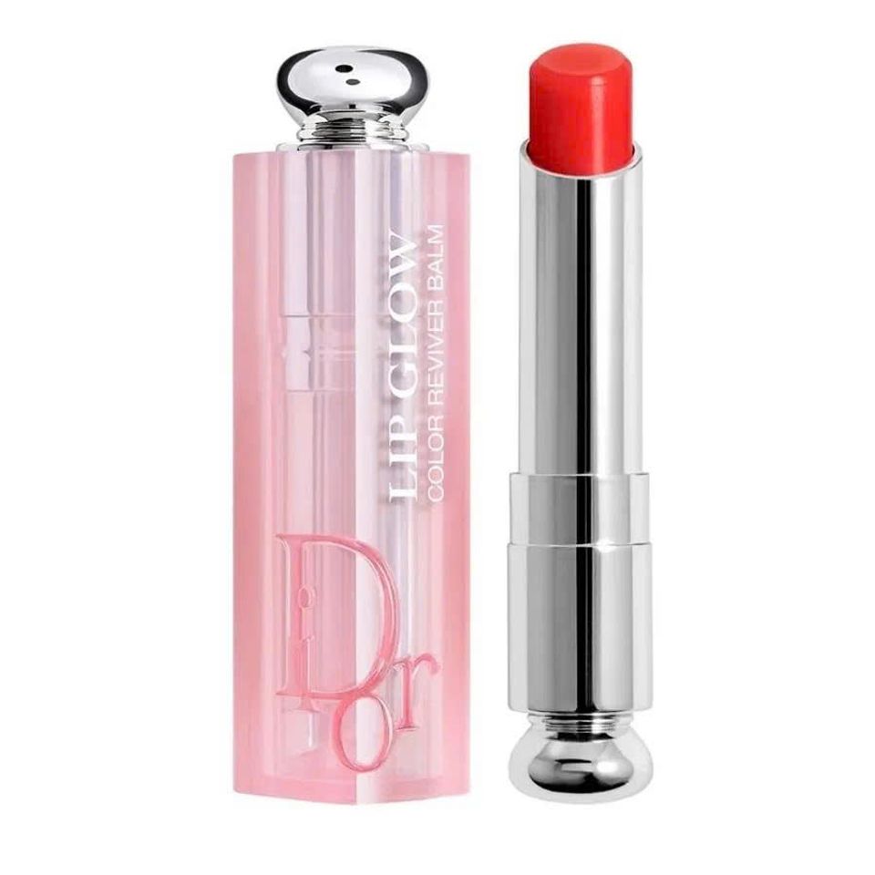 Son Dưỡng Dior Addict Lip Glow Màu 015 Cherry - Son Dưỡng Cao Cấp, Tạo Màu Tự Nhiên, Giữ Ẩm, Phù Hợp Mọi Loại Da