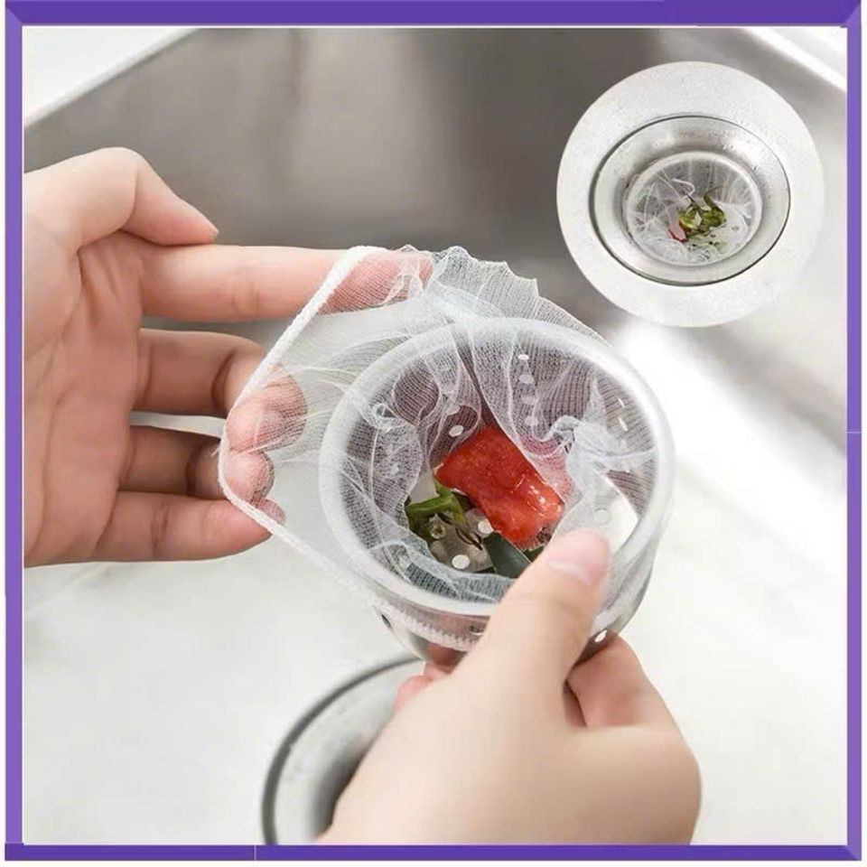 Combo 300 Túi Lưới Lọc Rác Bồn Rửa Chén An Toàn, Tiện Dụng - Giải Pháp Ngăn Tắc Nghẽn và Mùi Hôi Hiệu Quả cho Bếp Hàng Ngày