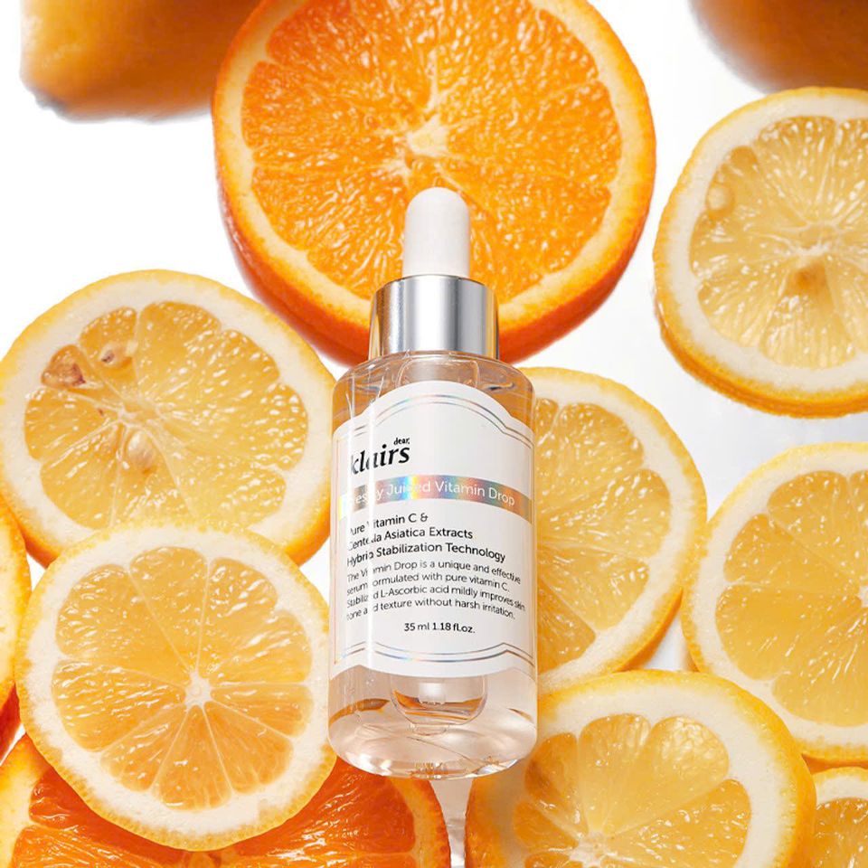 Serum Klairs Vitamin C Freshly Juiced Vitamin Drop 35ml - Dưỡng Sáng, Mờ Thâm Nám Cho Da Nhạy Cảm, Phục Hồi Và Trẻ Hóa Da