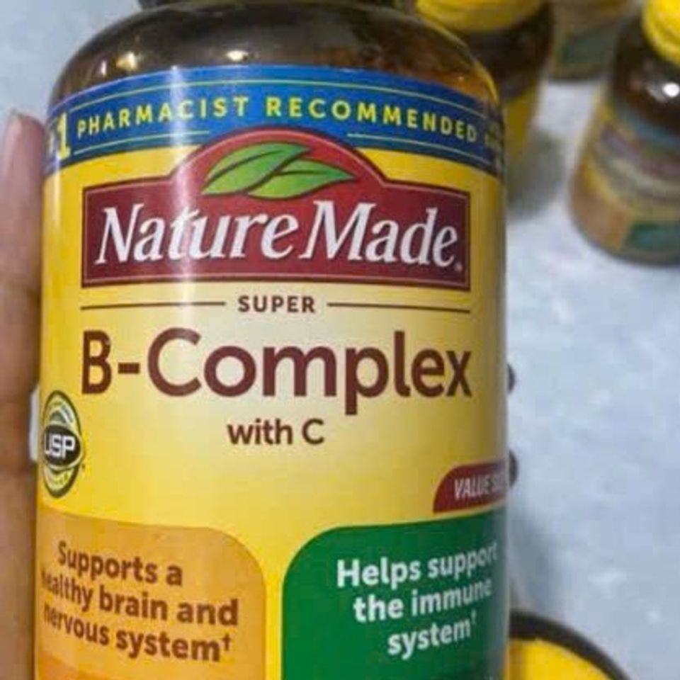 Viên Uống Bổ Sung Vitamin B Nature Made Super B-Complex 360 Viên - Hỗ Trợ Sức Khỏe Mẹ Bầu và Hệ Thần Kinh