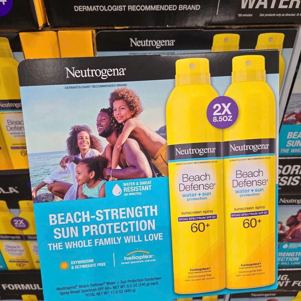 Xịt Chống Nắng Neutrogena Beach Defense SPF 60+ - Bảo Vệ Da Nắng Nóng, Chống Nước, Dạng Xịt Tiện Lợi Cho Gia Đình