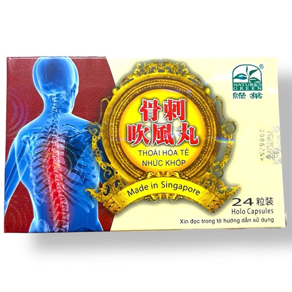 Viên Uống Hỗ Trợ Đau Nhức Xương Khớp, Tê Bì Chân Tay - Thoái hóa tê nhức khớp Xuất Xứ Singapore - 24 Viên - Giảm Đau Viêm Khớp - Mã 1121