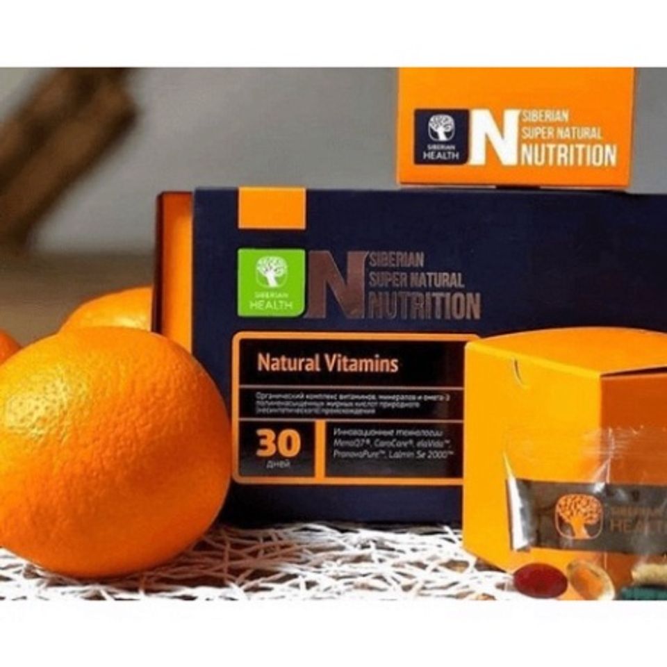 Siêu Vitamin Tổng Hợp Natural Vitamins Siberian Wellness - Hỗ Trợ Tăng Cường Sức Khỏe, Hộp 30 Túi, 4 Viên/túi