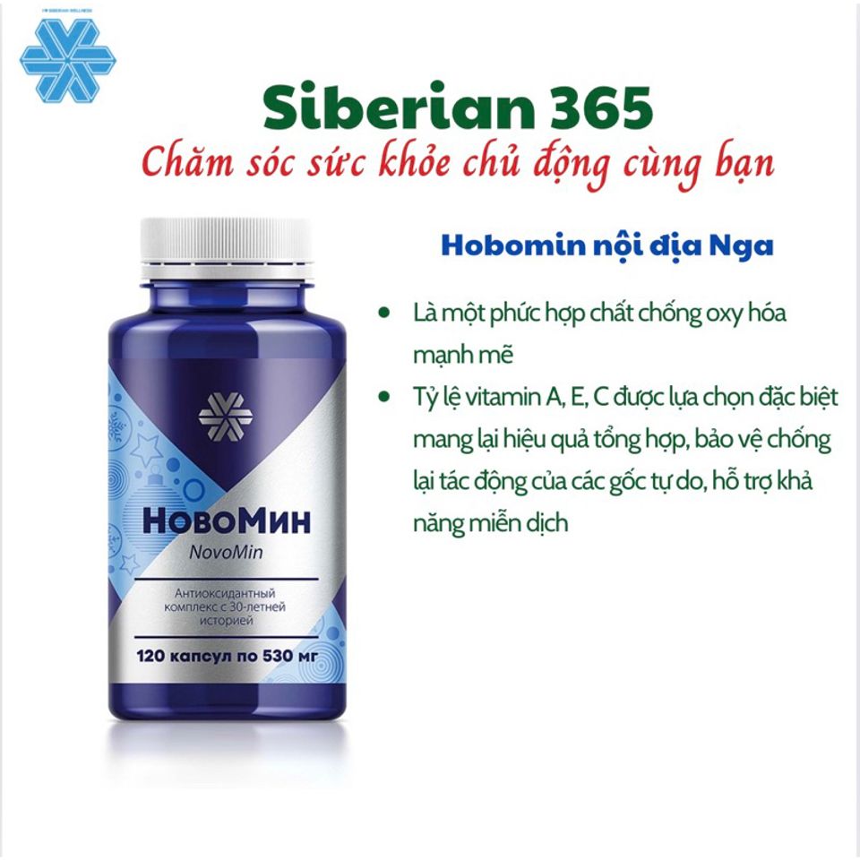 Novomin Formula 4 Siberian - Thực Phẩm Chức Năng Bổ Sung Vitamin A, C, E - 120 Viên Hỗ Trợ Sức Khỏe