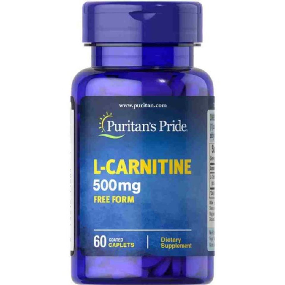Viên Uống Giảm Cân L-Carnitine 500mg - Hỗ Trợ Giảm Mỡ, Năng Lượng Tối Ưu - 60 Viên Puritan's Pride