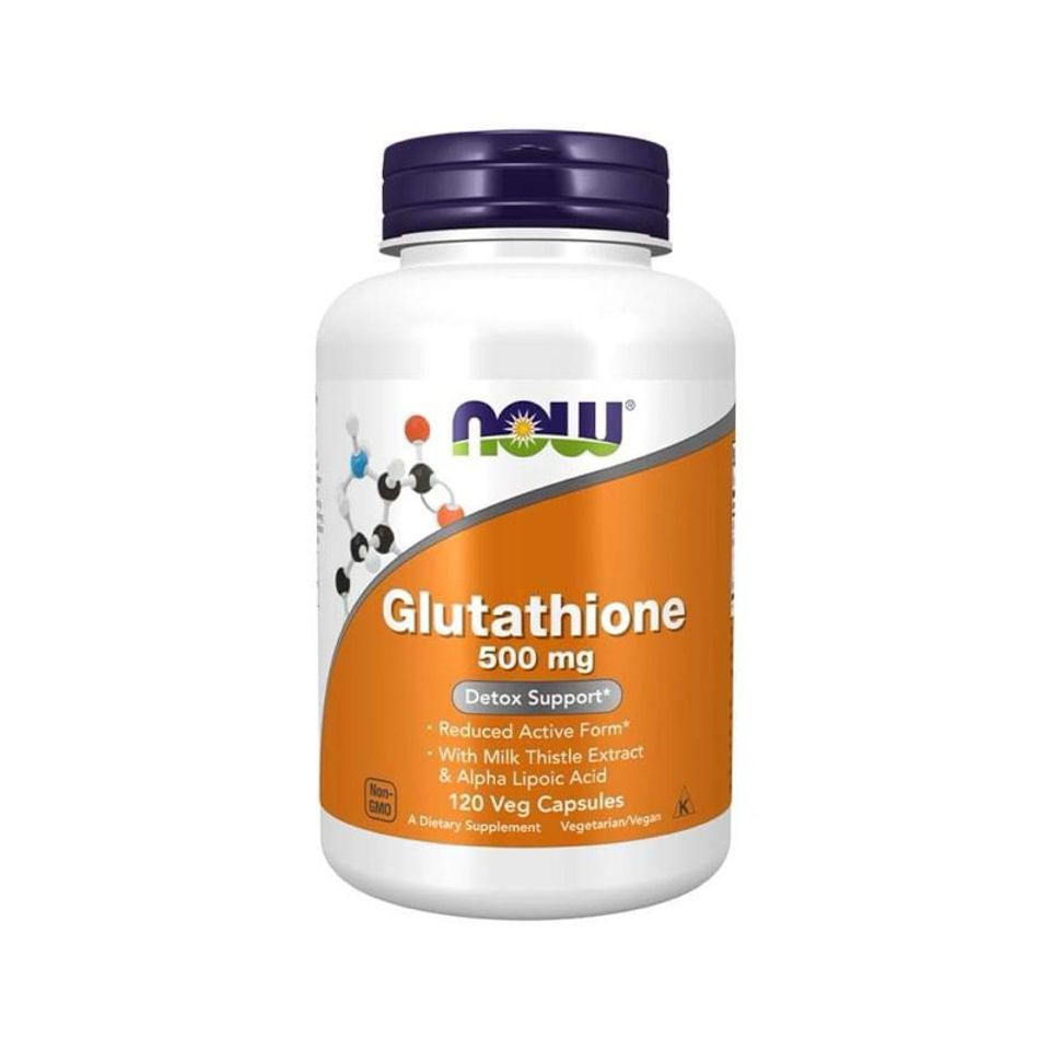 Viên Uống Trắng Da Now Glutathione 500mg - Hỗ Trợ Làm Đẹp Da, Trẻ Hóa và Chống Oxy Hóa, Làn Da Khỏe Mạnh Tự Nhiên