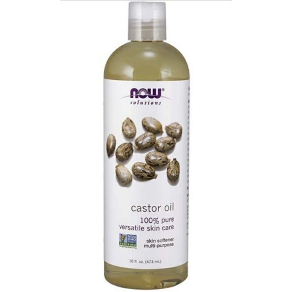 Dầu Dưỡng Da Hạt Thầu Dầu Castor Oil NOW Solutions 118ml - Dưỡng Ẩm, Tái Tạo Da Khỏe Mạnh