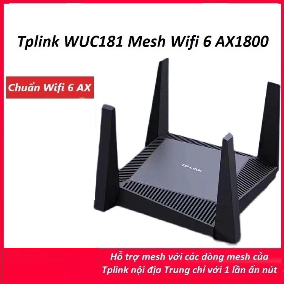 Bộ Phát Router WiFi 6 TP-Link AX1800 WTC181 - Tốc Độ Cao, Hỗ Trợ MESH 2 ...