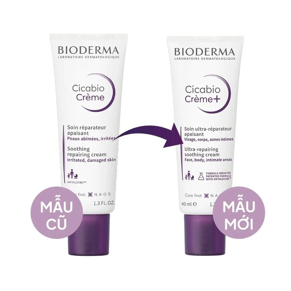 Kem Dưỡng Bioderma Cicabio Crème+ 100ml - Phục Hồi Da Tổn Thương, Làm Dịu Nhanh, Dành Cho Da Nhạy Cảm, An Toàn, Không Paraben