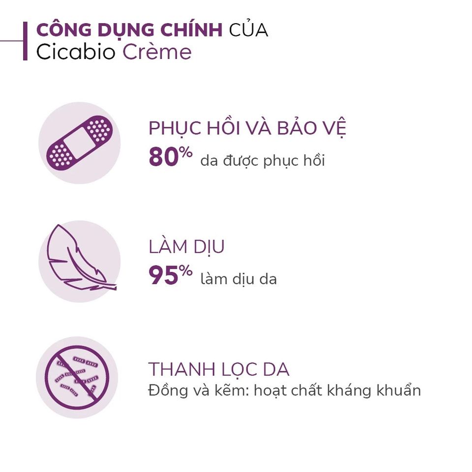 Kem Dưỡng Bioderma Cicabio Crème+ 100ml - Phục Hồi Da Tổn Thương, Làm Dịu Nhanh, Dành Cho Da Nhạy Cảm, An Toàn, Không Paraben