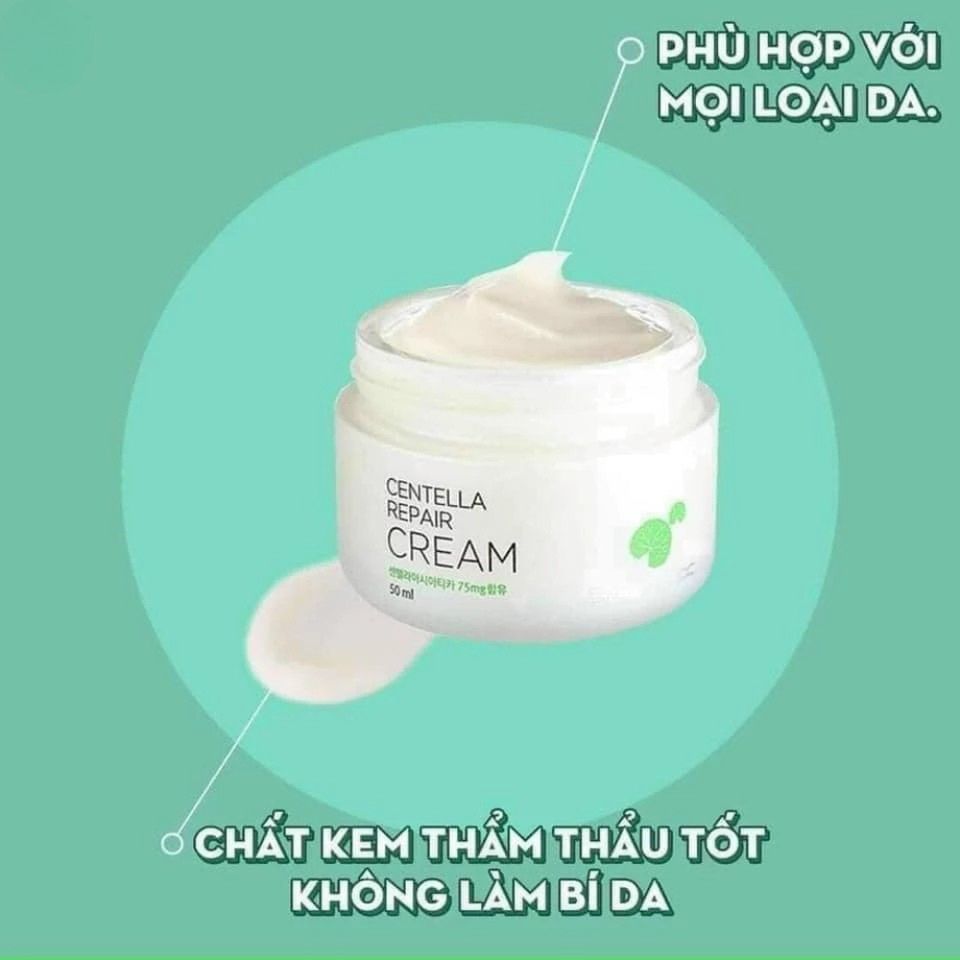 Kem Dưỡng Da Rau Má Goodndoc Centella Repair Cream 50ml – Phục Hồi Da Nhạy Cảm, Dưỡng Ẩm Chuyên Sâu, Bảo Vệ Da Dưới Tác Nhân Môi Trường