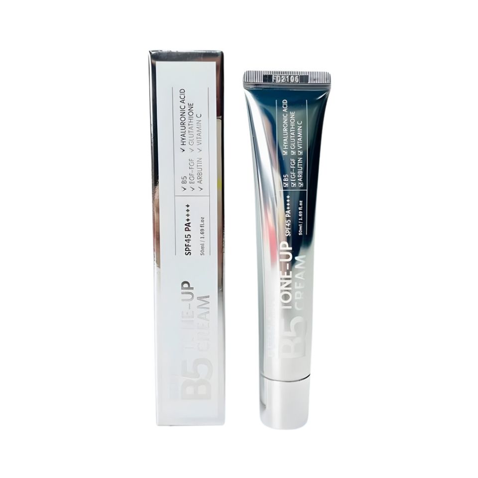 Kem Dưỡng Da Chống Nắng Dermaxilic B5 Tone-Up Cream SPF45+/PA++++ 45ml – Dưỡng Ẩm, Nâng Tông, Bảo Vệ Da Mặt Tự Nhiên