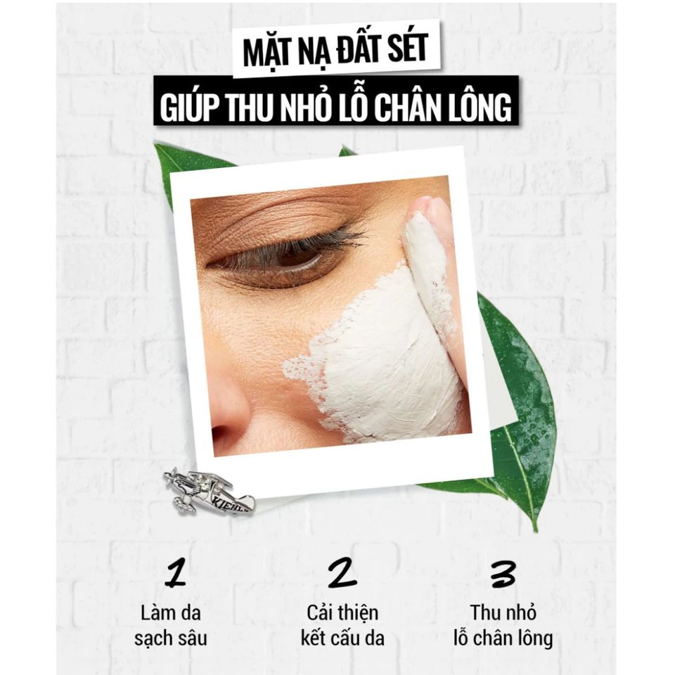 Mặt Nạ Đất Sét Kiehl's 125ml - Giảm Mụn, Se Khít Lỗ Chân Lông, Làm Sạch Sâu Cho Da Dầu, Chiết Xuất Nha Đam