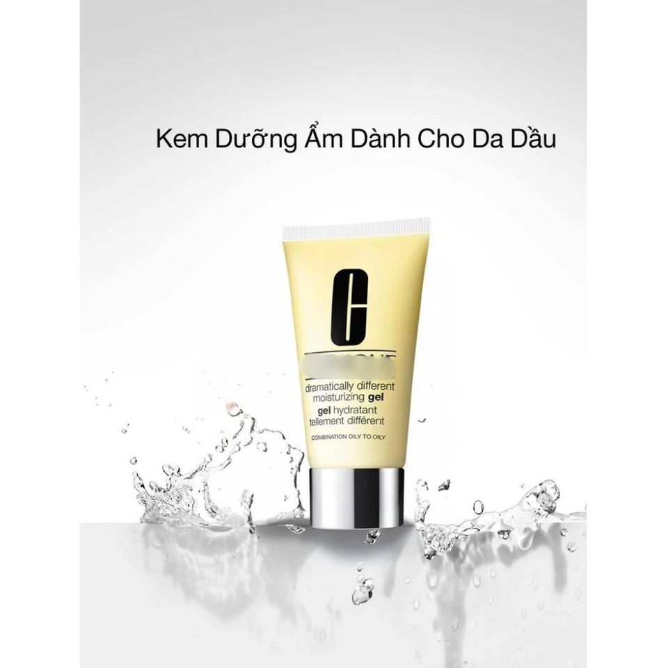 Kem Gel Dưỡng Ẩm Clinique Dramatically Different 125ml - Dành Cho Da Dầu và Hỗn Hợp, Cấp ẩm Sâu, Không Gây Bít Tắc Lỗ Chân Lông
