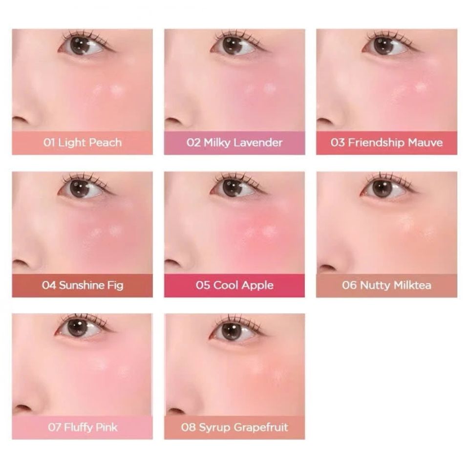 Phấn Má Hồng Dạng Kem Peripera Syrupy Tok Cheek 9g - Tông Màu Tự Nhiên, Dễ Tán, Nhẹ Mặt, Phù Hợp Mọi Loại Da