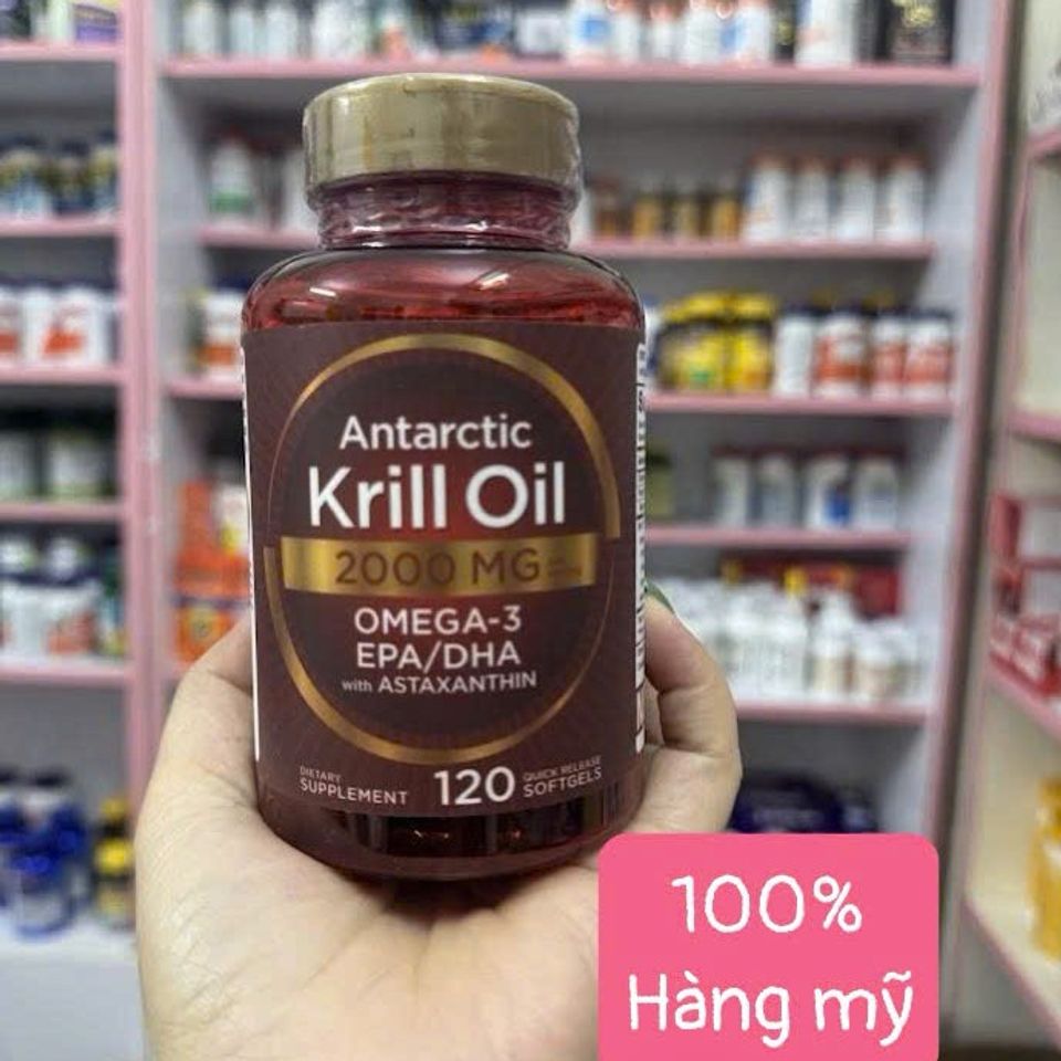 120 viên Dầu nhuyễn thể Carlyle Antarctic Krill Oil 2000mg Omega 3 - Bổ sung Omega-3 tốt cho tim mạch, não bộ, khớp và giảm viêm khớp.