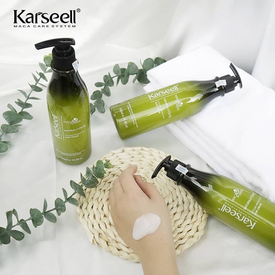 Kem Tạo Kiểu Tóc Xoăn Karseell 500ml - Gel Bóp Xoăn Tạo Sóng, Giữ Nếp, Chống Hư Tổn, Phù Hợp Mọi Loại Tóc