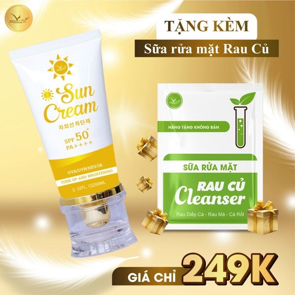 Kem Chống Nắng Lý Hoá Vip White - Bảo Vệ Da Khỏi Ánh Sáng Xanh, UVA/UVB, Làm Trắng Da, Duy Trì 8 Giờ Chống Nắng