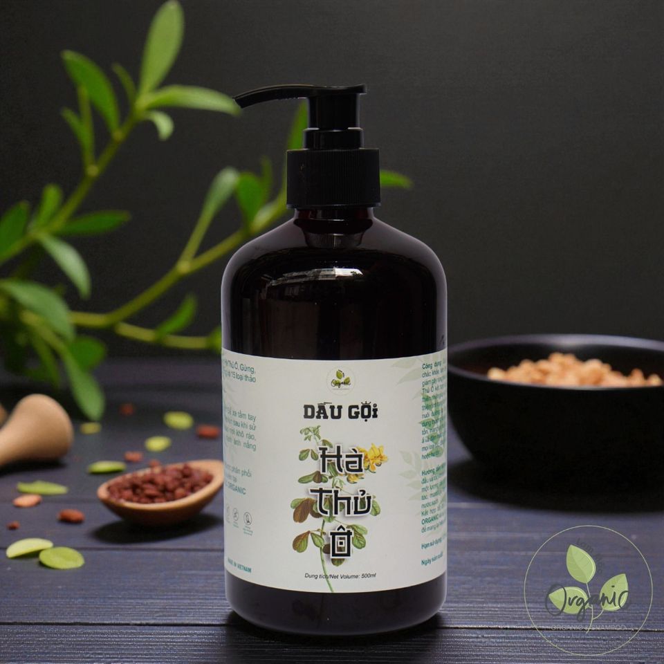 Dầu Gội Thảo Dược Hà Thủ Ô Lam Mộc | Organic Shampoo Không Silicone & Paraben, Kích Thích Mọc Tóc, Giảm Rụng & Dưỡng Mượt Tóc