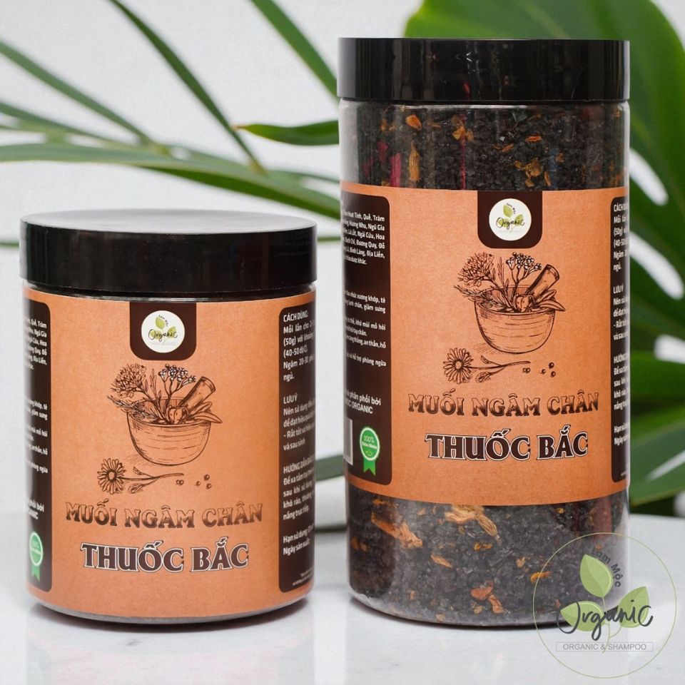 Muối Ngâm Chân Thảo Dược Thuốc Bắc Lam Mộc 500g - Detox, Thư Giãn, Giảm Đau Nhức Xương Khớp, Spa Tại Nhà